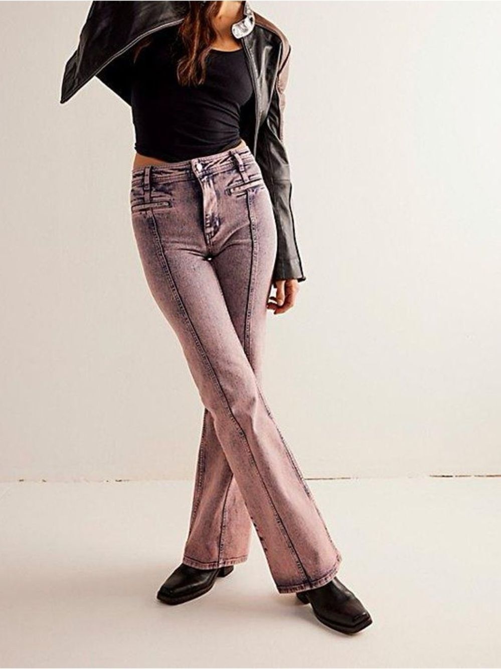 Free People Firecracker High Rise Flare Jeans - Picture 3 of 3